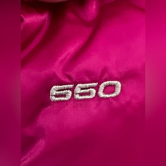 Women’s NorthFace 550 Chevron Puffer Jacket- Pink-‎ Size Small G16 - Picture 7 of 10